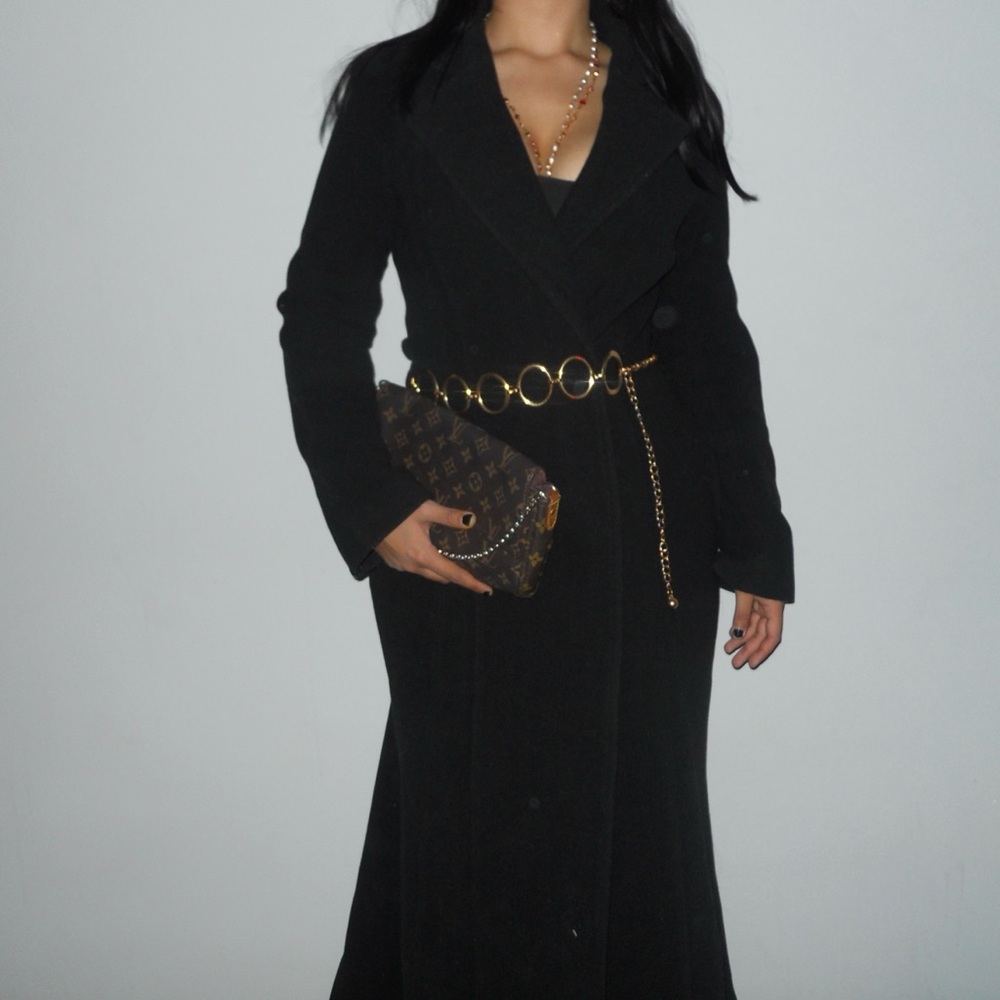 Classy trench long woollen coat🖤